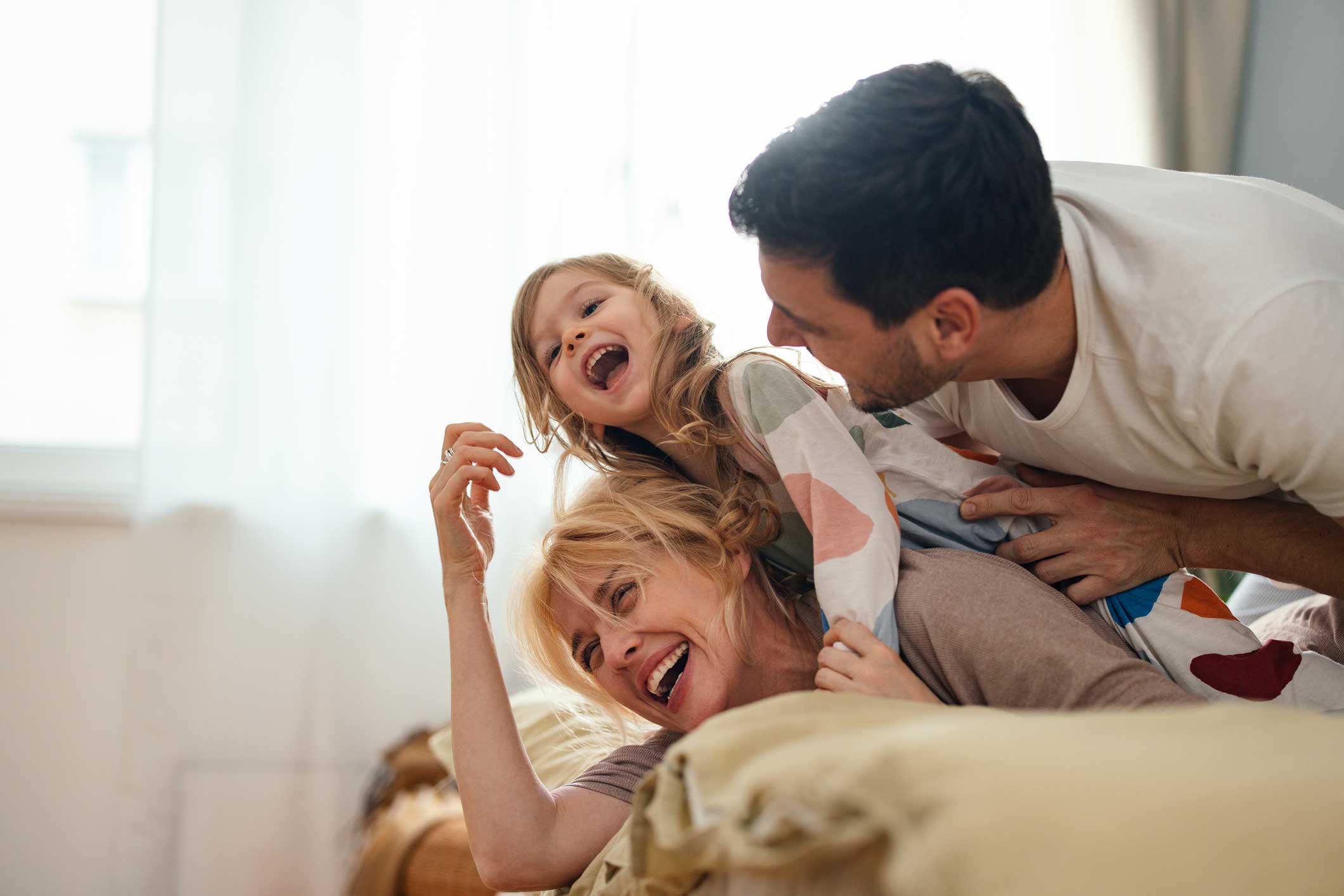 family inside comfortable home after hvac installation