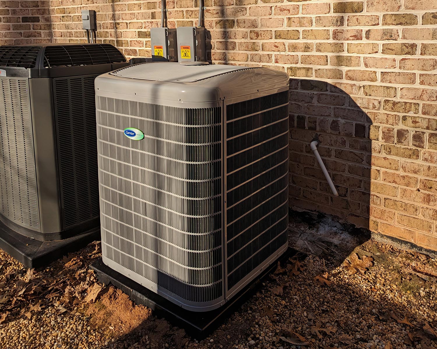 new Carrier HVAC residential system recently installed by Zone in the Atlanta area